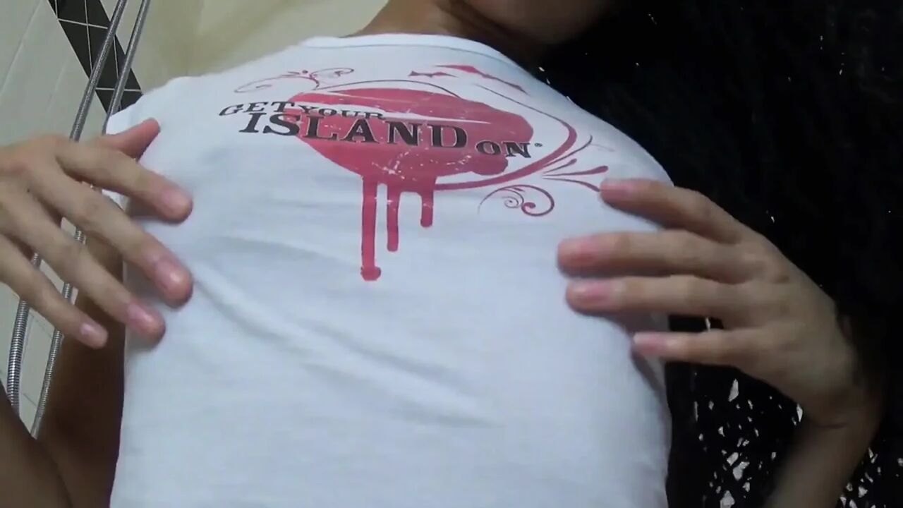 Wet T-shirt Time- Goddess Rosie Reed Wet Tee Tease with Small Tits-1080p HD