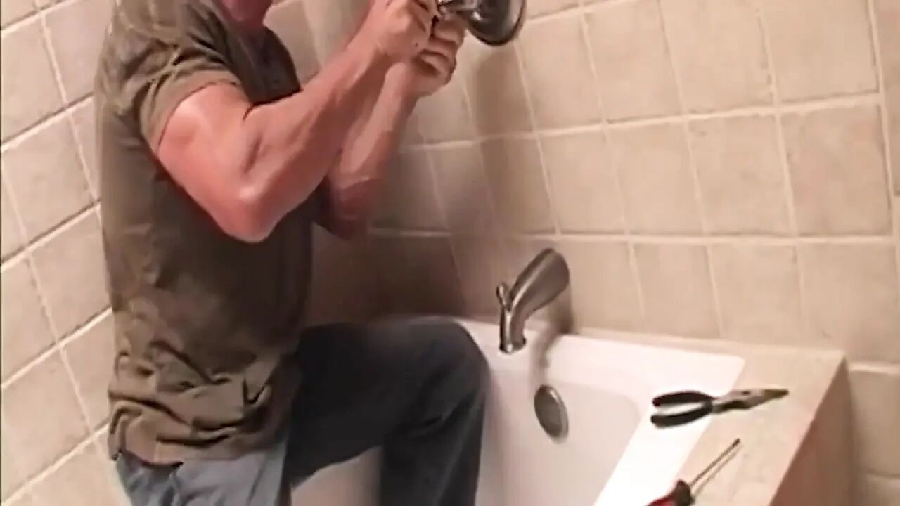 Busty Blonde MILF Fingers Dripping Pussy While Sucking Cock