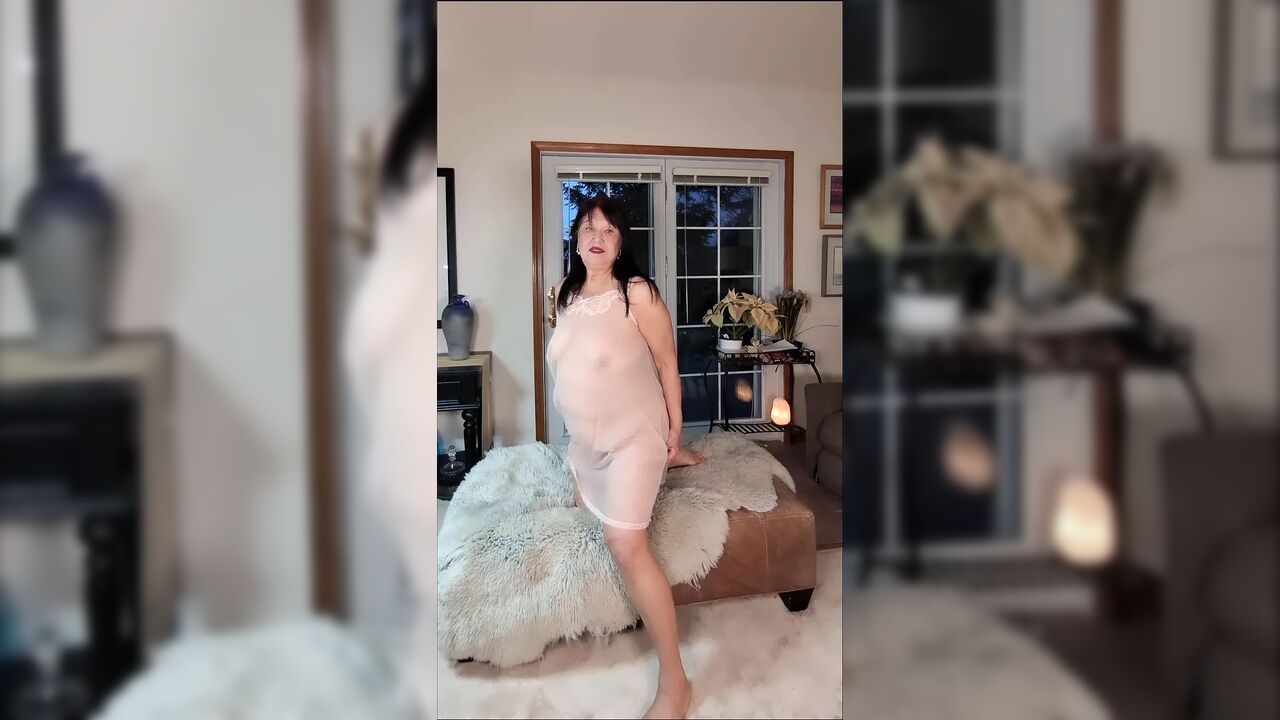 Do Like Seeing Me Masturbate with My Dildo While Wearing My Transparent Nightgown?