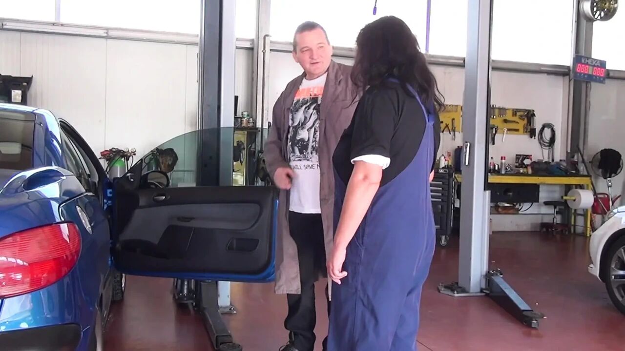 Tatted Ginger German MILF with Naturals Gets Fucked in