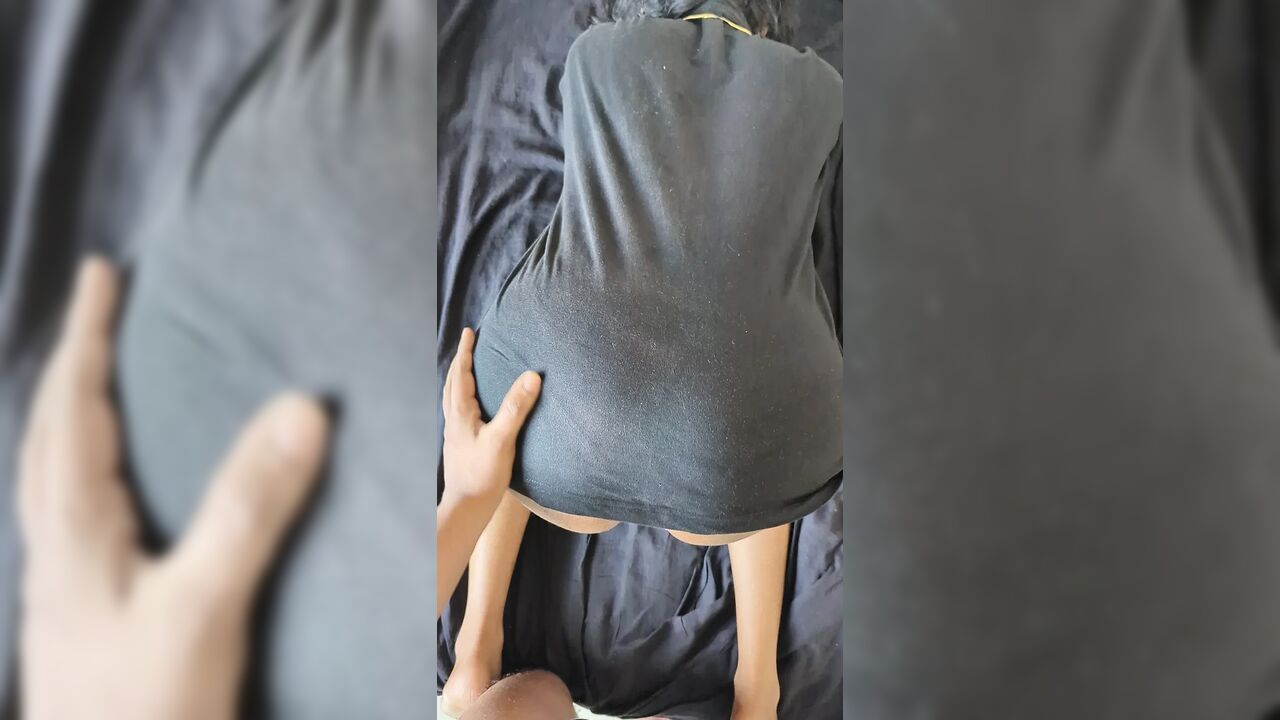 Desi Newlywed Wife Screams Loud in Red Bra & Panties – First Honeymoon Doggy Creampie!