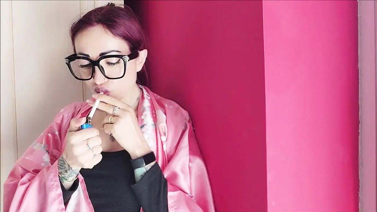 Take a moment to break with me while I sensually smoke