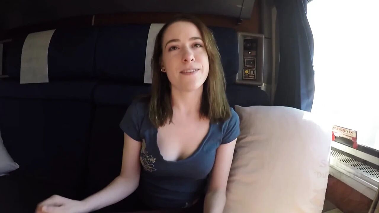 Alice Merchesi Gets A Huge Facial After Fucking A Stud In A Railcar