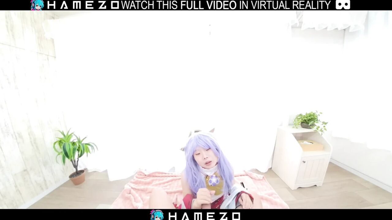 Sexy Japanese girl Cocona Himekawa pleases her boyfriend,in VR.