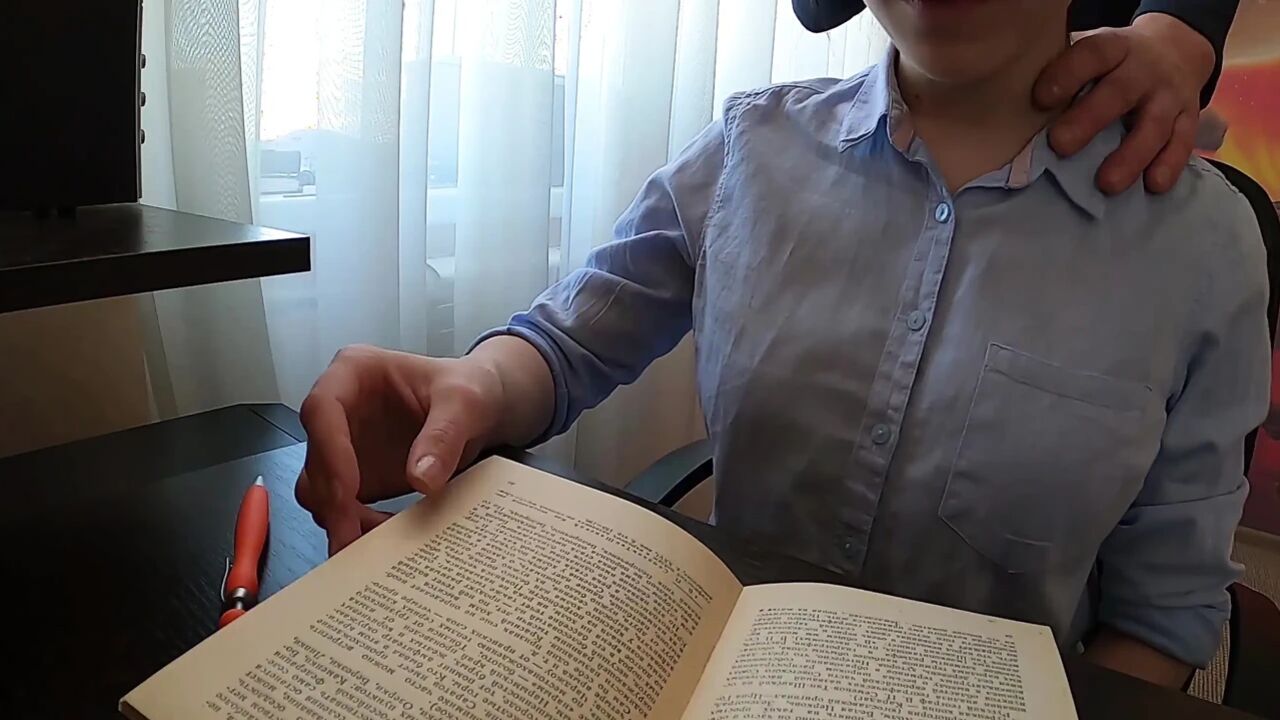 A Student with Big Tits Is Fucked While Her Parents Are Not at Home