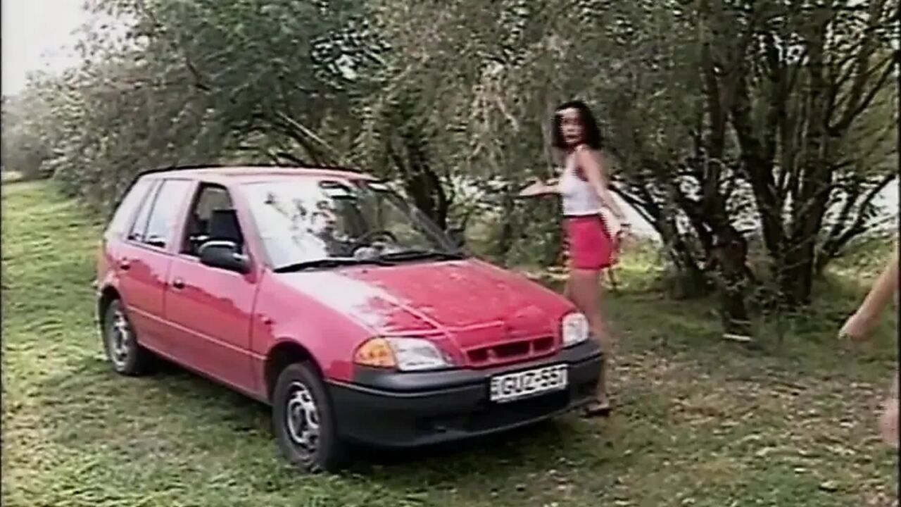 Two Young Sluts Picke up in Car and Taken to the Countryside Are Wildly Outdoor Fucked in a Foursome