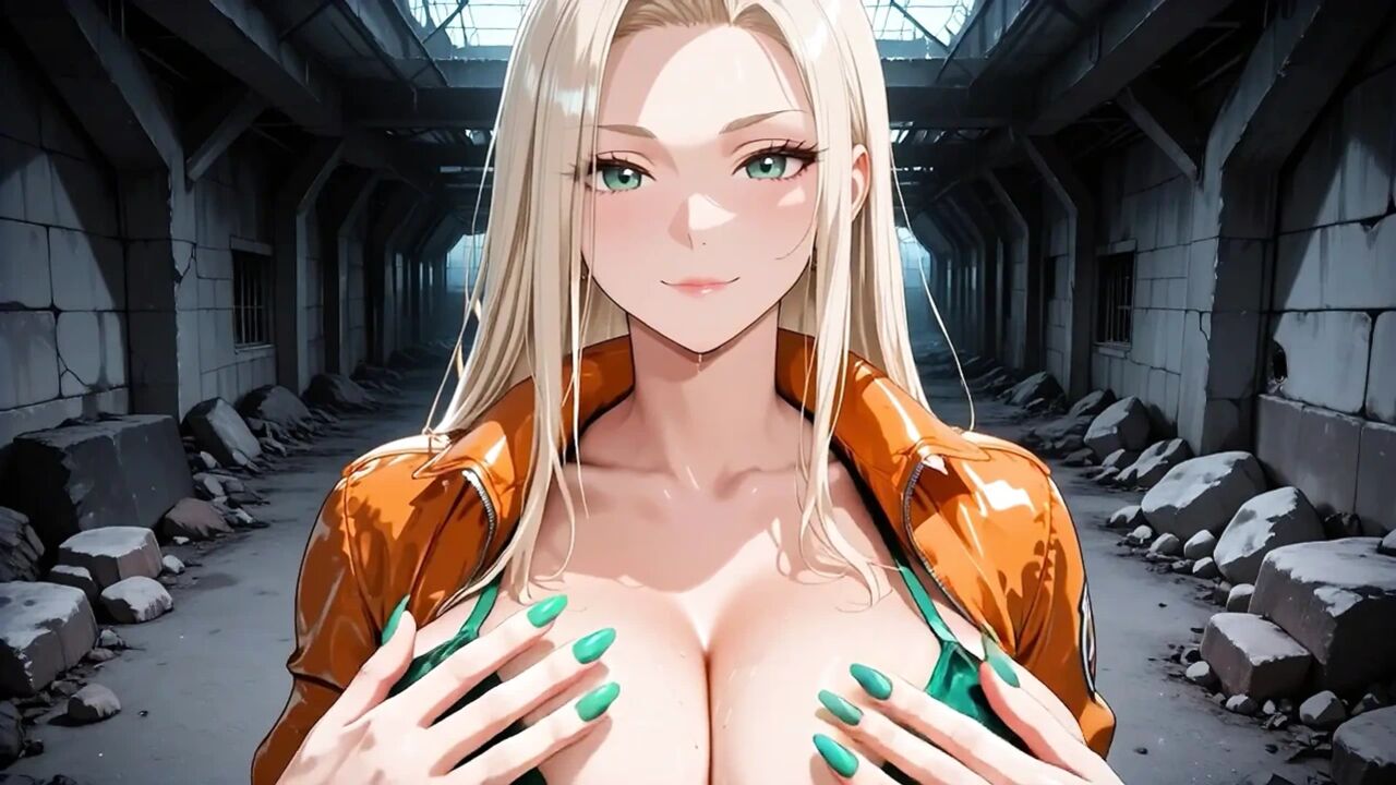 Horny Blonde Hentai Babe Sucks & Fucks Hard in Derelict Warehouse