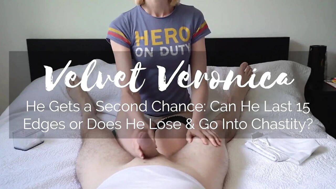 2nd Shot at Impossible Edging Game! Does He Win or Get Stuck in Chastity? Short