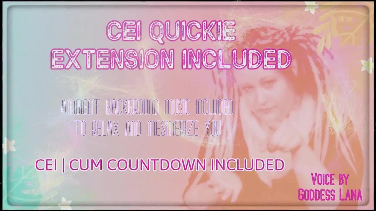 AUDIO ONLY - CEI quickie extension included enhanced audio