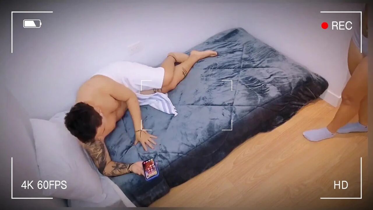 My Beautiful Roommate with a Huge Ass Decides to Spend the Night Next to My Hard Cock