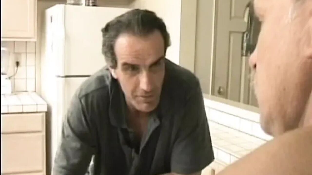 Face Fucked French Lady Sucking Cock Under the Table