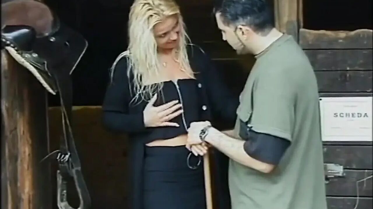 Wonderful MILF Fucked Hard and Cummed on Face by Stable Keeper with Big Cock