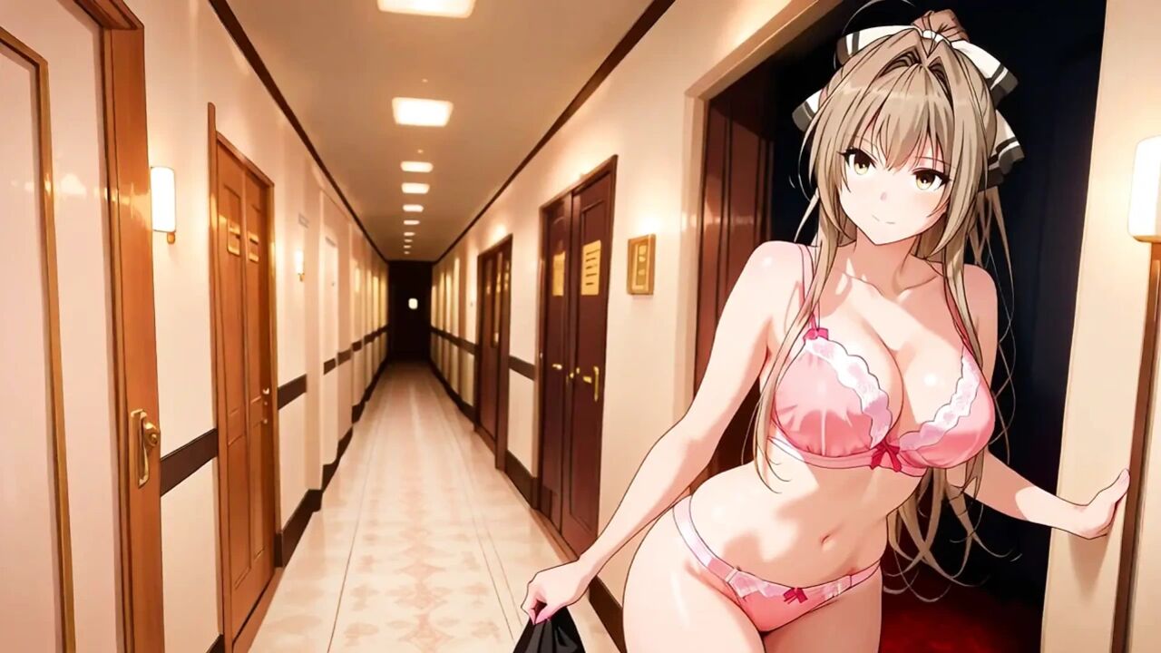Sento Isuzu arrived on request. Sento has anal sex at the hotel with multiple creampies. Sento Isuzu hentai cosplay