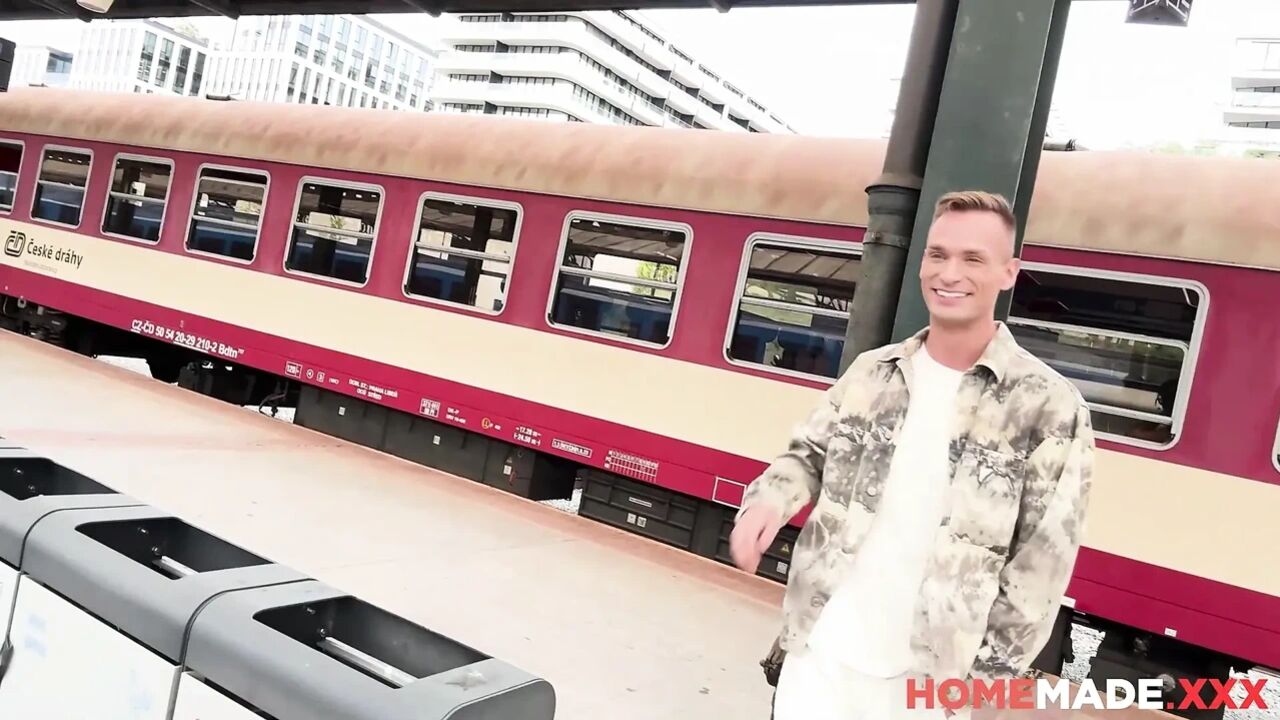 HomemadeXXX - Busty Train Attendant Sophia Brings her Boyfriend to Work for a Ride!
