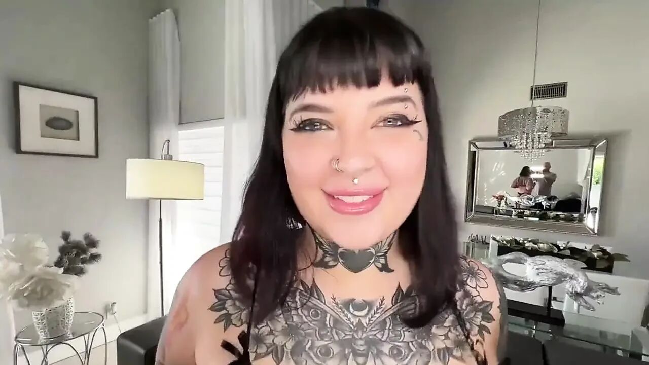 Tattoo Angel Summer is so sexy and ready to bounce that big ass and tits on my big dick!
