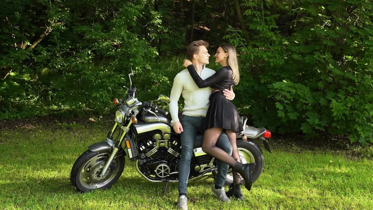 I Rode a Motorcycle - I'll Fuck Myself and Cum in My Mouth