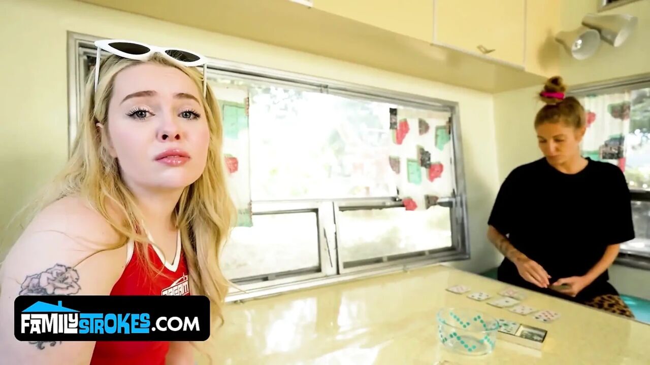 Haley Spades and Annie King Get Wild in Trashy Step Family Threesome