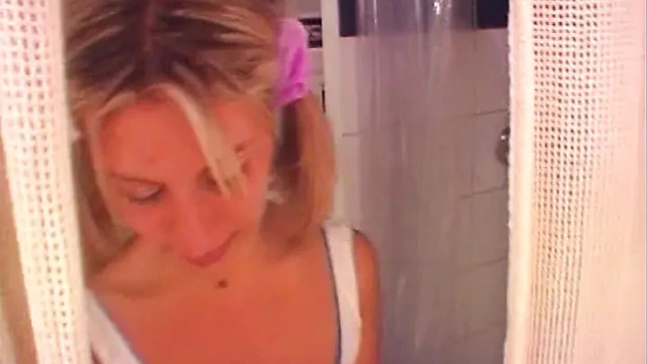 Blonde Babe From France Bouncing on Loaded Cock in POV