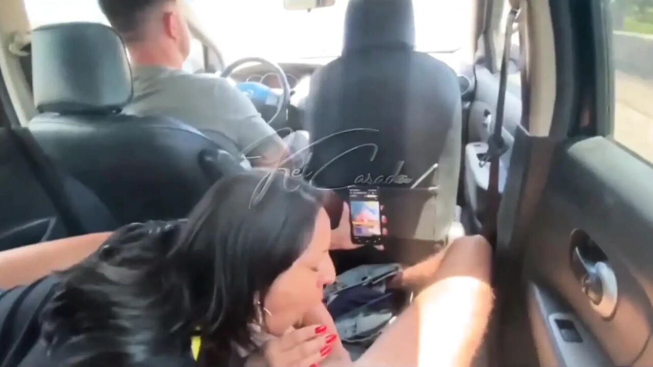 While My Husband Was Driving, I Went to the Back Seat to Give It to the Young Man