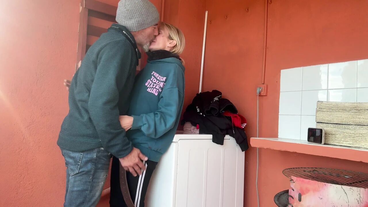 Accidental Fuck in the Laundry Room with My Little Neighbour