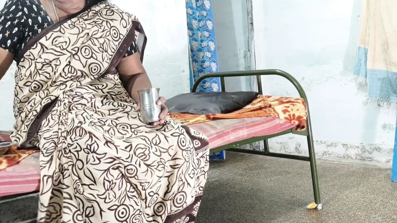 While My Stepmother Was Drinking Water, I Went There, Pulled Her Saree, and Had Sex with Her.