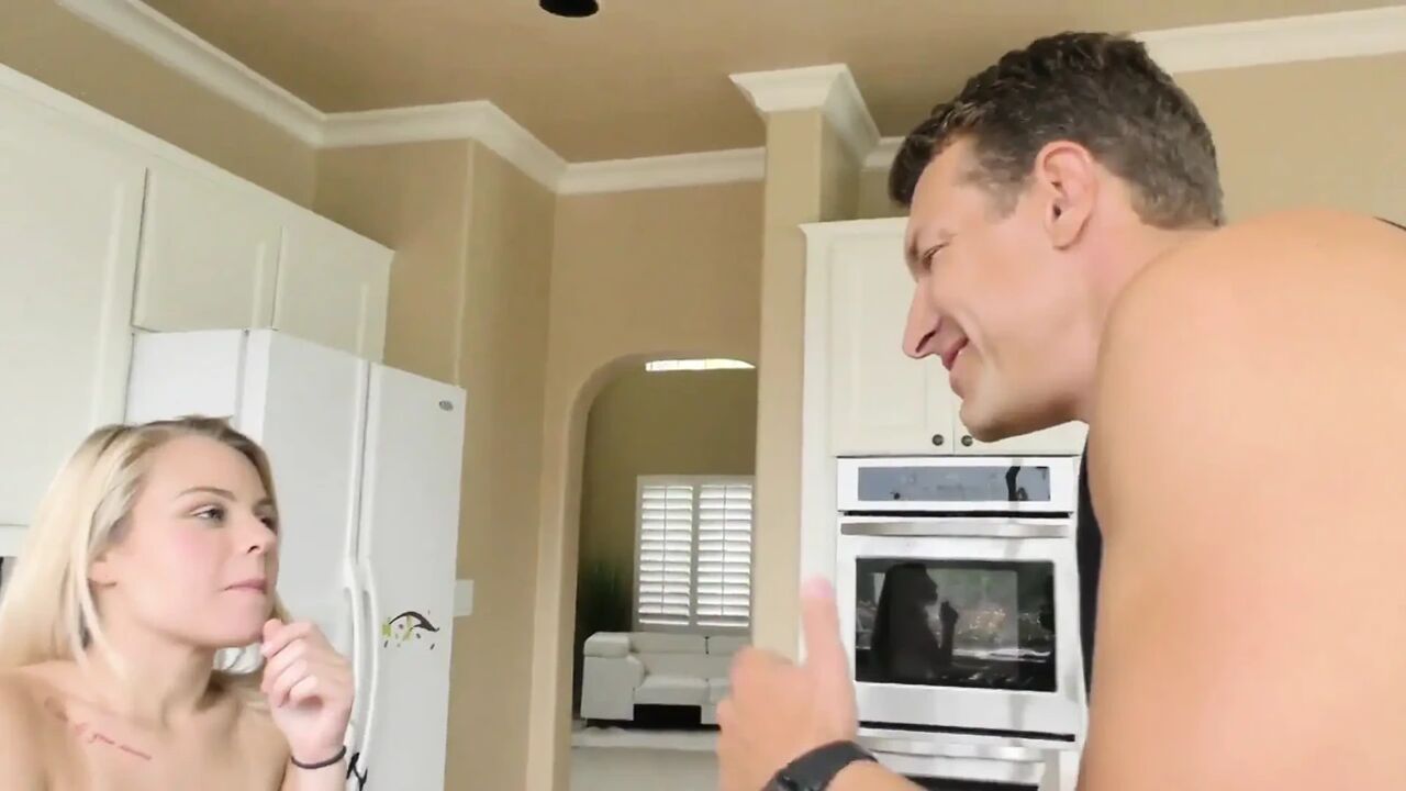 Wild Blonde Licks Feet and Gets Pounded Hard in Kitchen - Filthy Compilation!