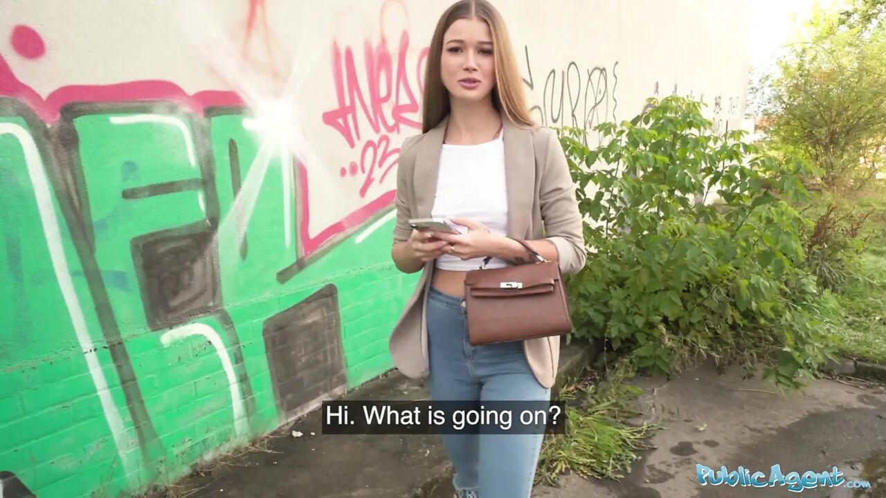 She So fucking Cute I nearly Cum too Early - Public Agent