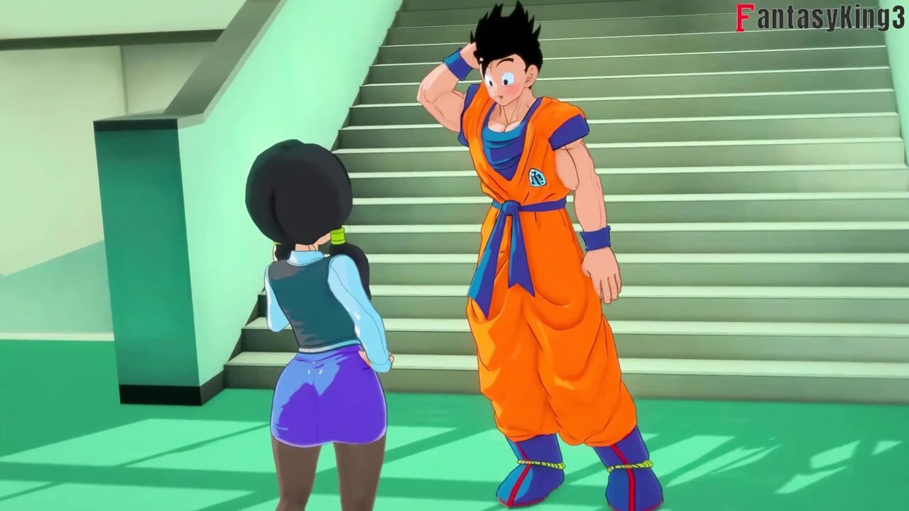 Android 18 dances for Gohan at the university - Dragon Ball Zex Series