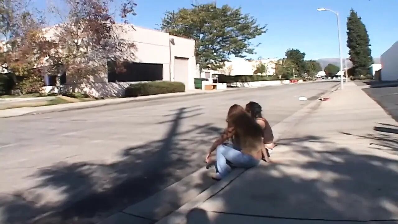 Hot girls eat cum after sucking massive cocks deep throat