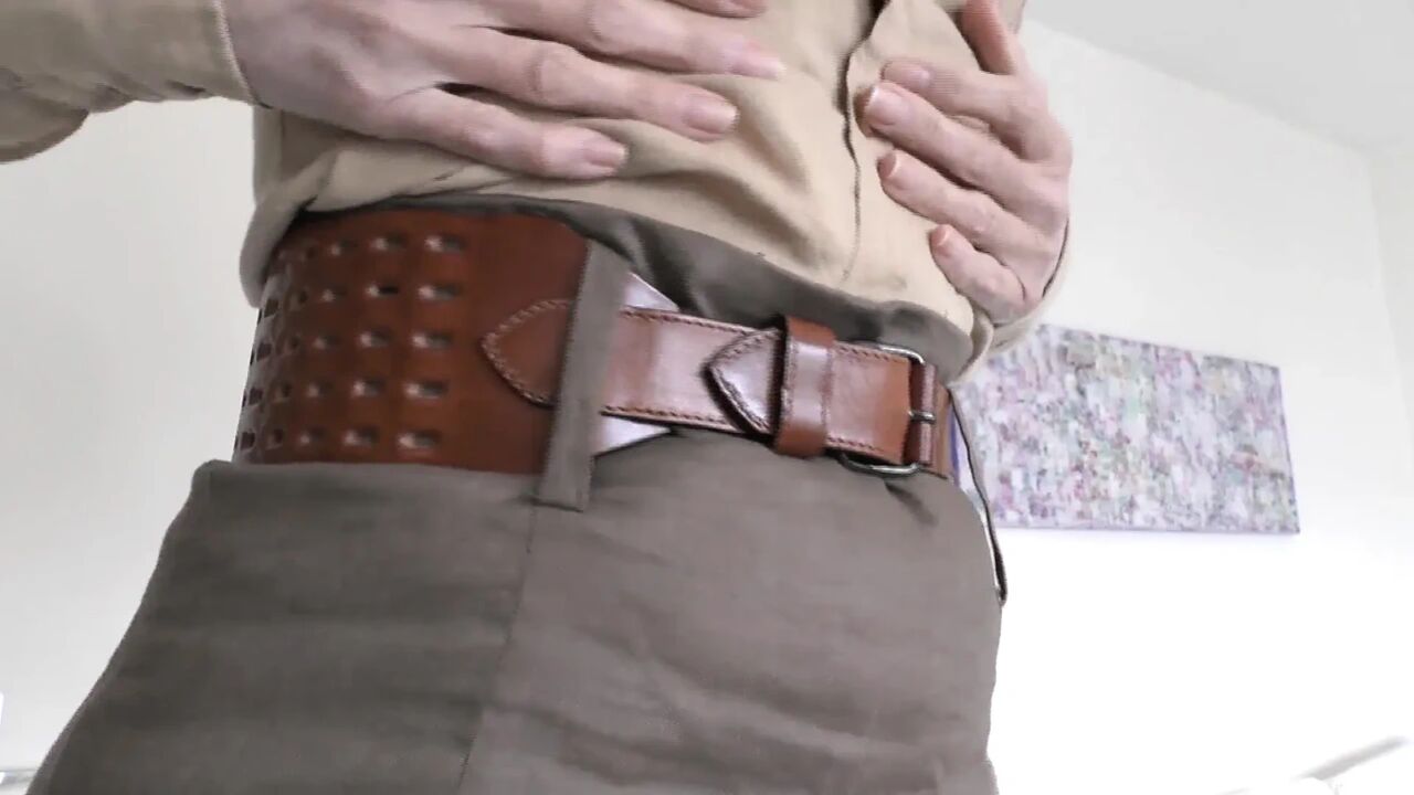 Exciting Belt Try-on with a Linen Skirt, Part 3, Lady Victoria Valente