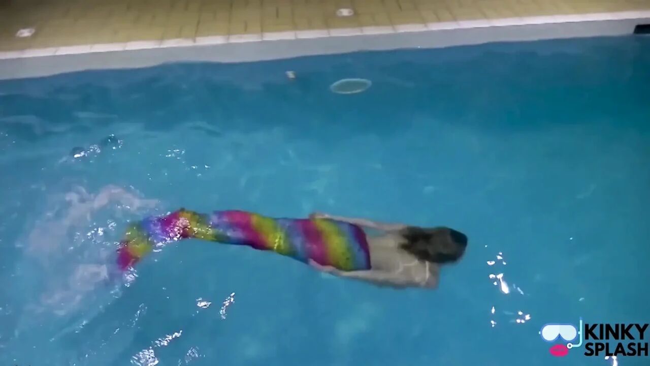 Captive Mermaid Teases You in the Pool