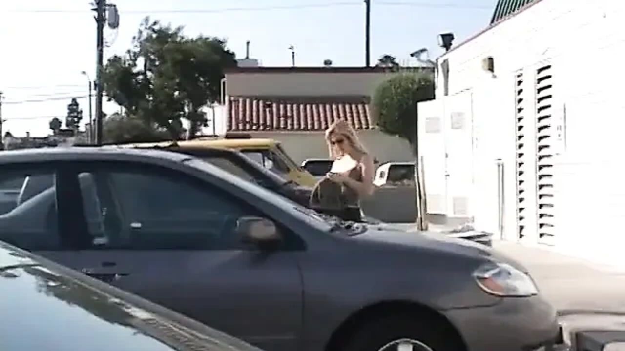 Busty MILF blonde bitch picked up on the street and fucked hard