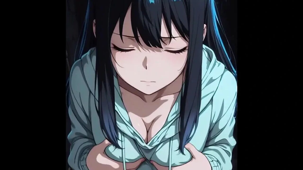 Nympho prince of AI sucking a dick with cumshot on her face.