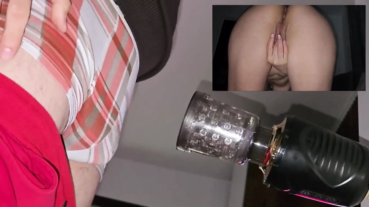 Masturbate While Watching Stepsister Fingering on Webcam