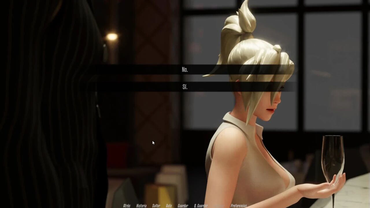 Overwatch XXX - Mercy's Pink Pussy Fucked By Two Men - Mercy Route