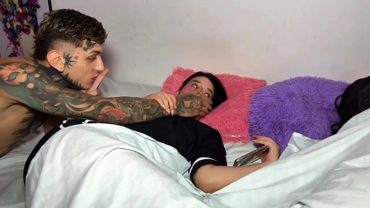 While I Was in Bed, My Boyfriend My Best Friend in My Own Room!