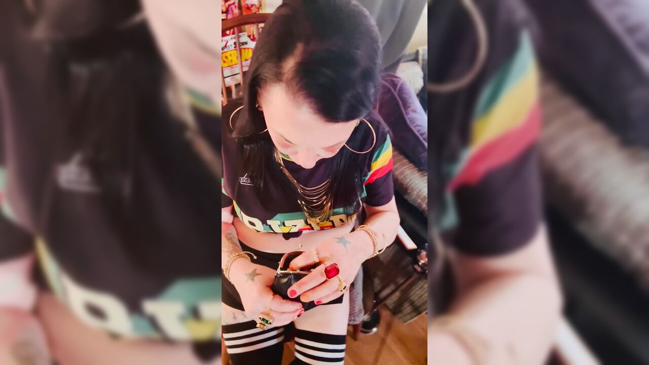 British Mom Tina Snua Double Pumping A Cigarette - Smoking Smoker Smokes OMI OME Drifting