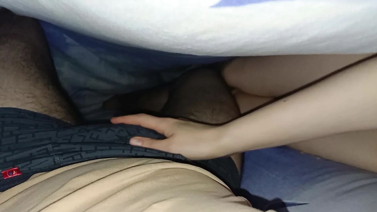 My classmate woke me up at night to jerk off my dick under the blanket.