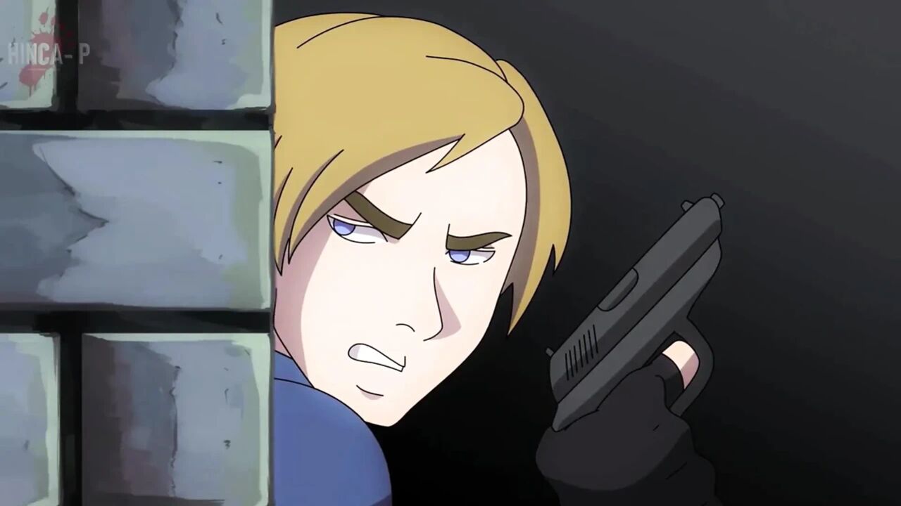 leon from resident evil cartoon