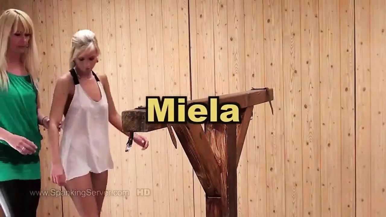Miela bare back punishment