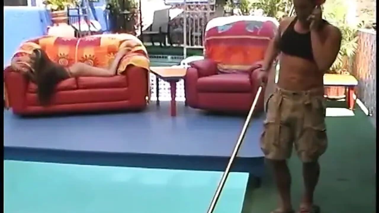 Naughty Darkhaired Hottie Alisandra Monroe Invited Pool Cleaner to Fuck Her Hard Amd Cream Her with Big Melons