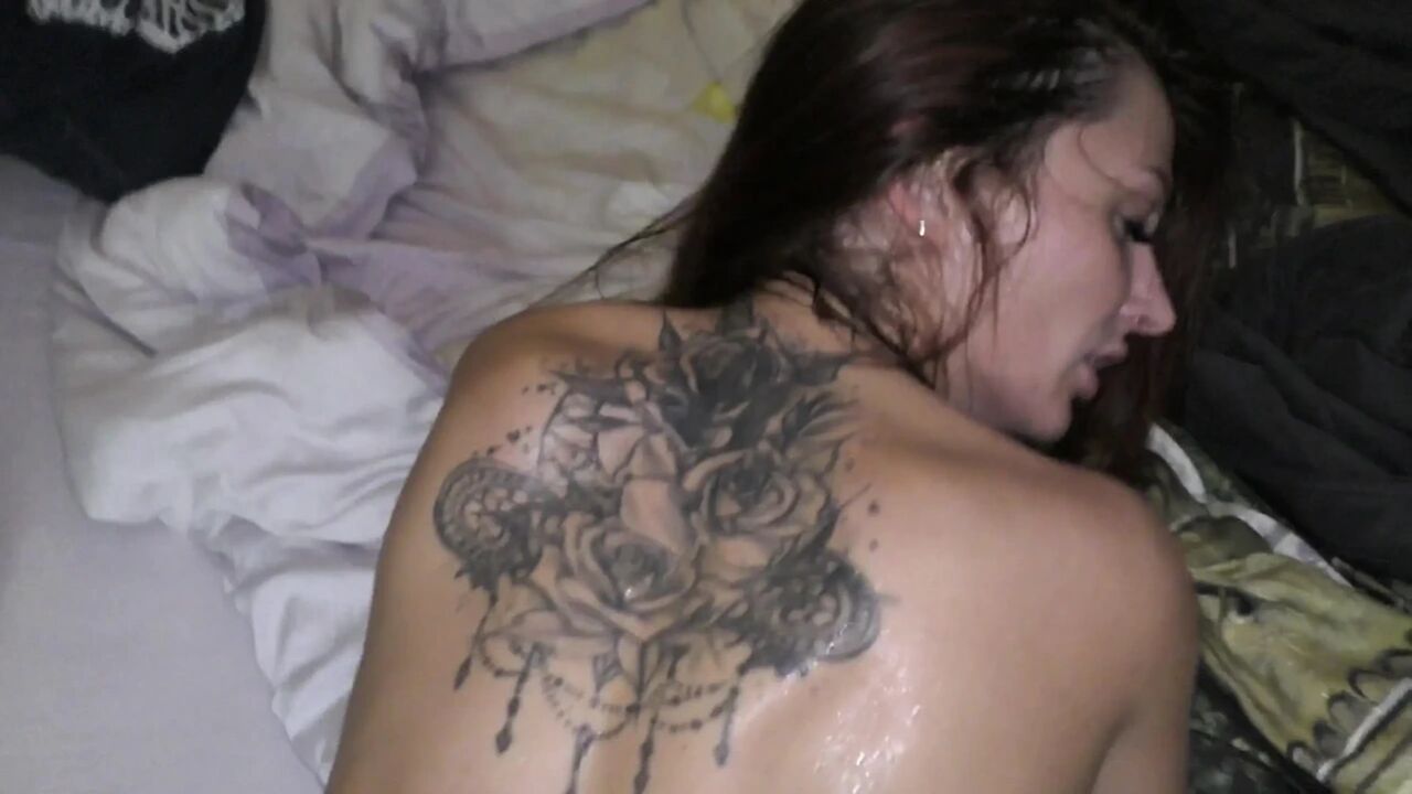 Orgasmic nympho jerked all the sperm out of cock