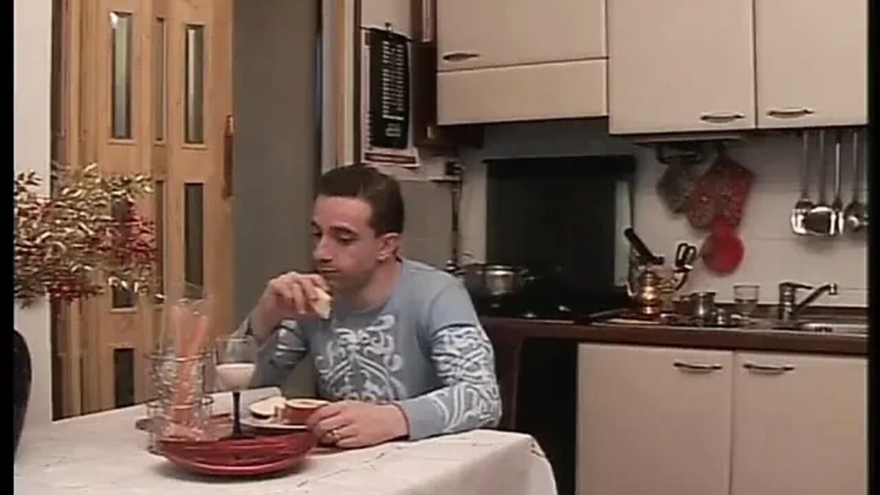 Hot mature housewife comforts her vicious stepson with a blowjob