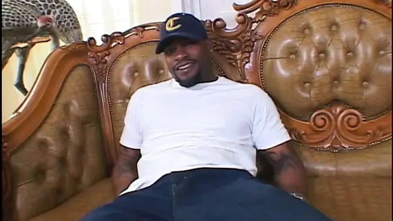 Big Black Stud Fucks a Room of Hot White Blondes