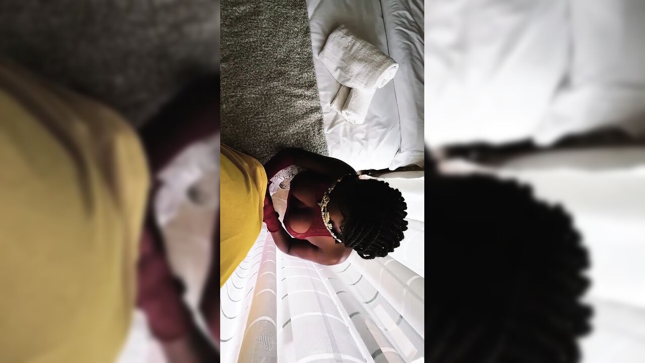 Petite Girl Giving Out Sloppy Blowjob