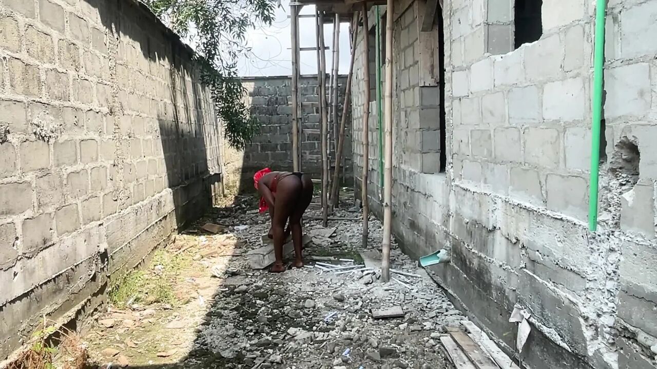 My Husband Fuck Me in Our New Uncompleted Building