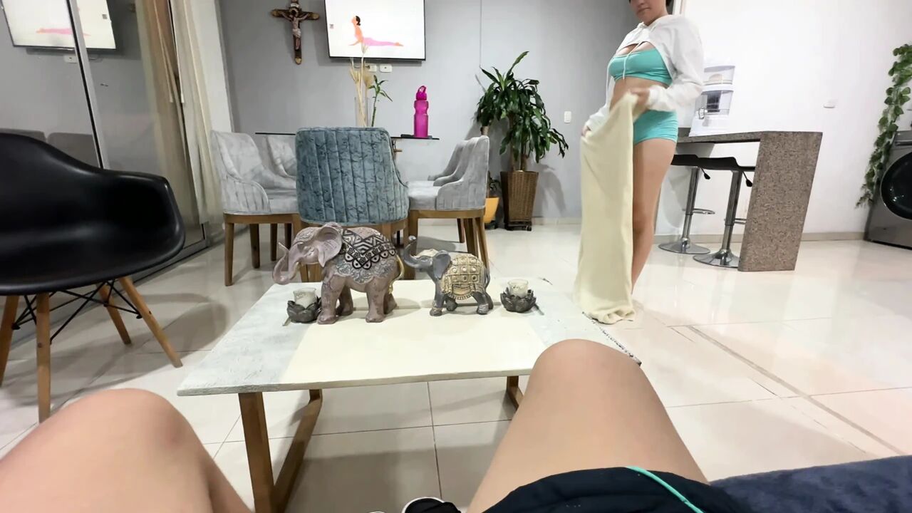 I Watch My Big Ass Amateur Stepsister Doing Very Sexy Yoga Poses and I Get Horny, so I Decide to Stick My Whole Cock in Her