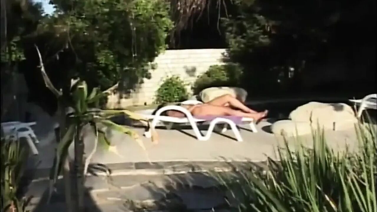 Black sex in the garden...cum in mouth