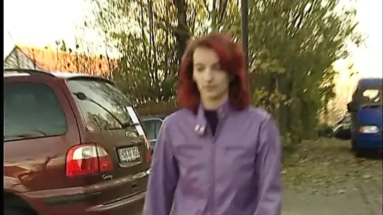 Redhead teen with small tits gives an amazing blowjob at casting
