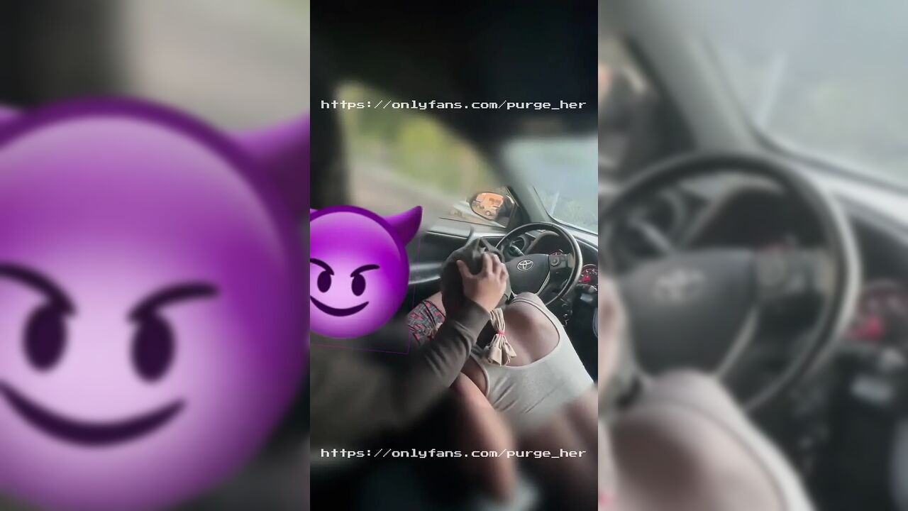 Cars Pass by While She Suck My Dick